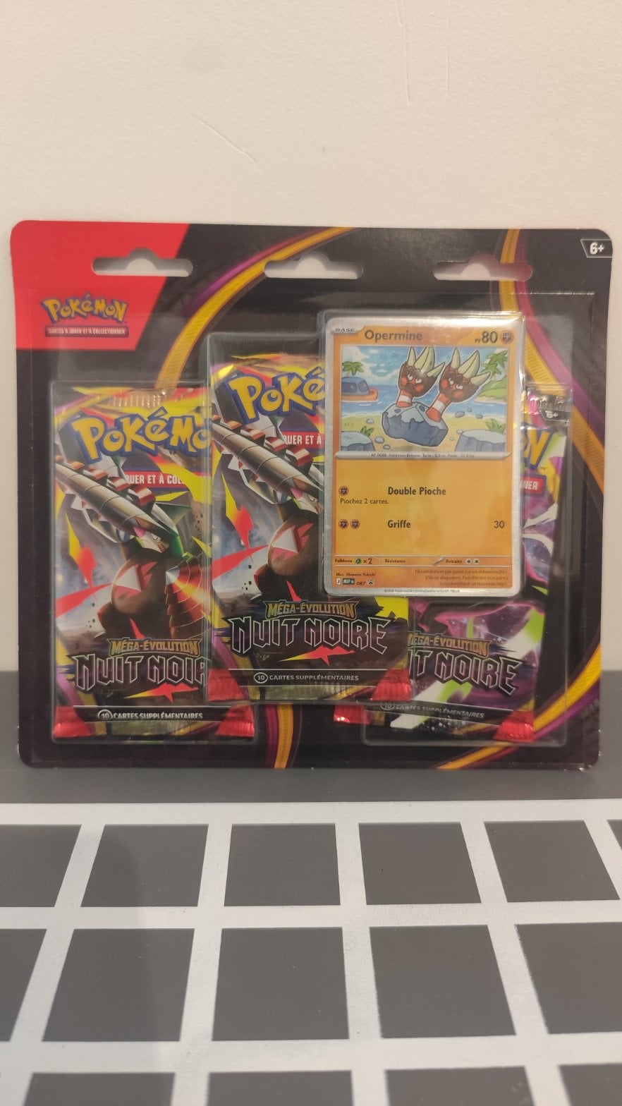 Coffret Pokémon FR Méga-Évolution – Nuit Noire Scellé tri-pack
