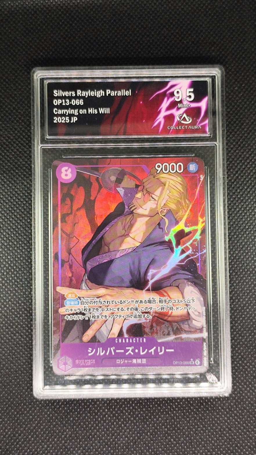 Carte One Piece JAP シルバーズ・レイリー Silvers Rayleigh COLLECTAURA 9.5 OP13-066